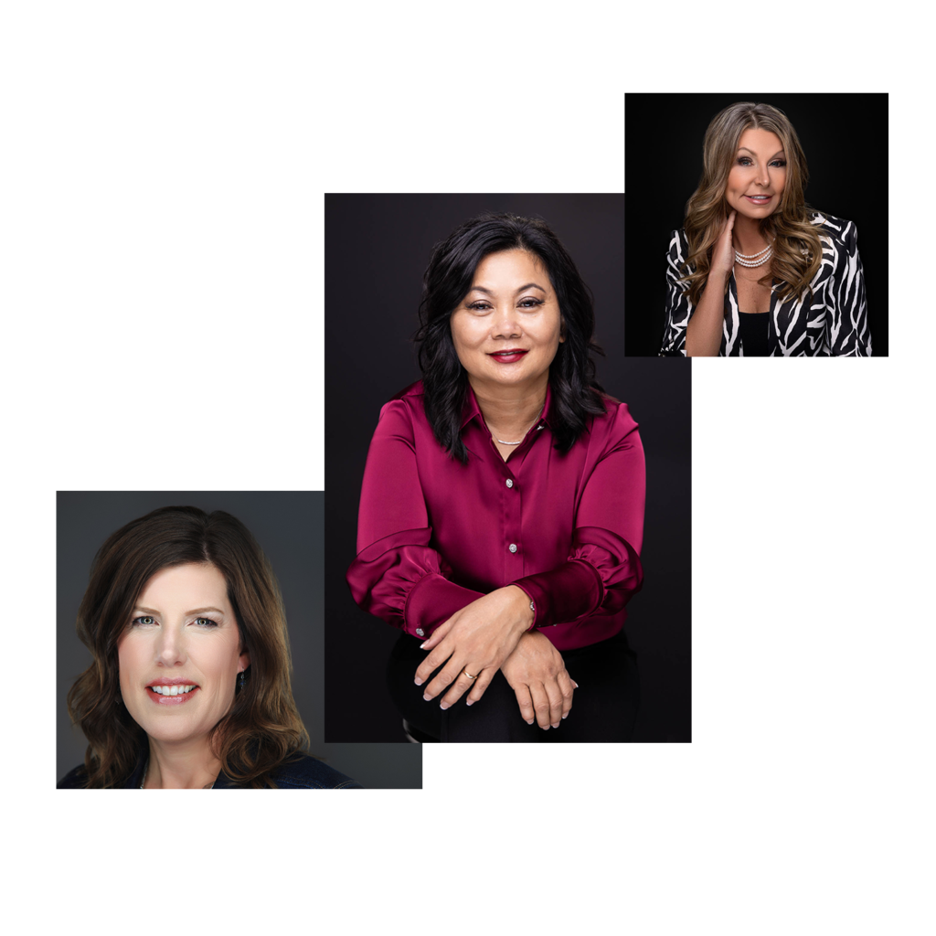 headshot photo of 3 women